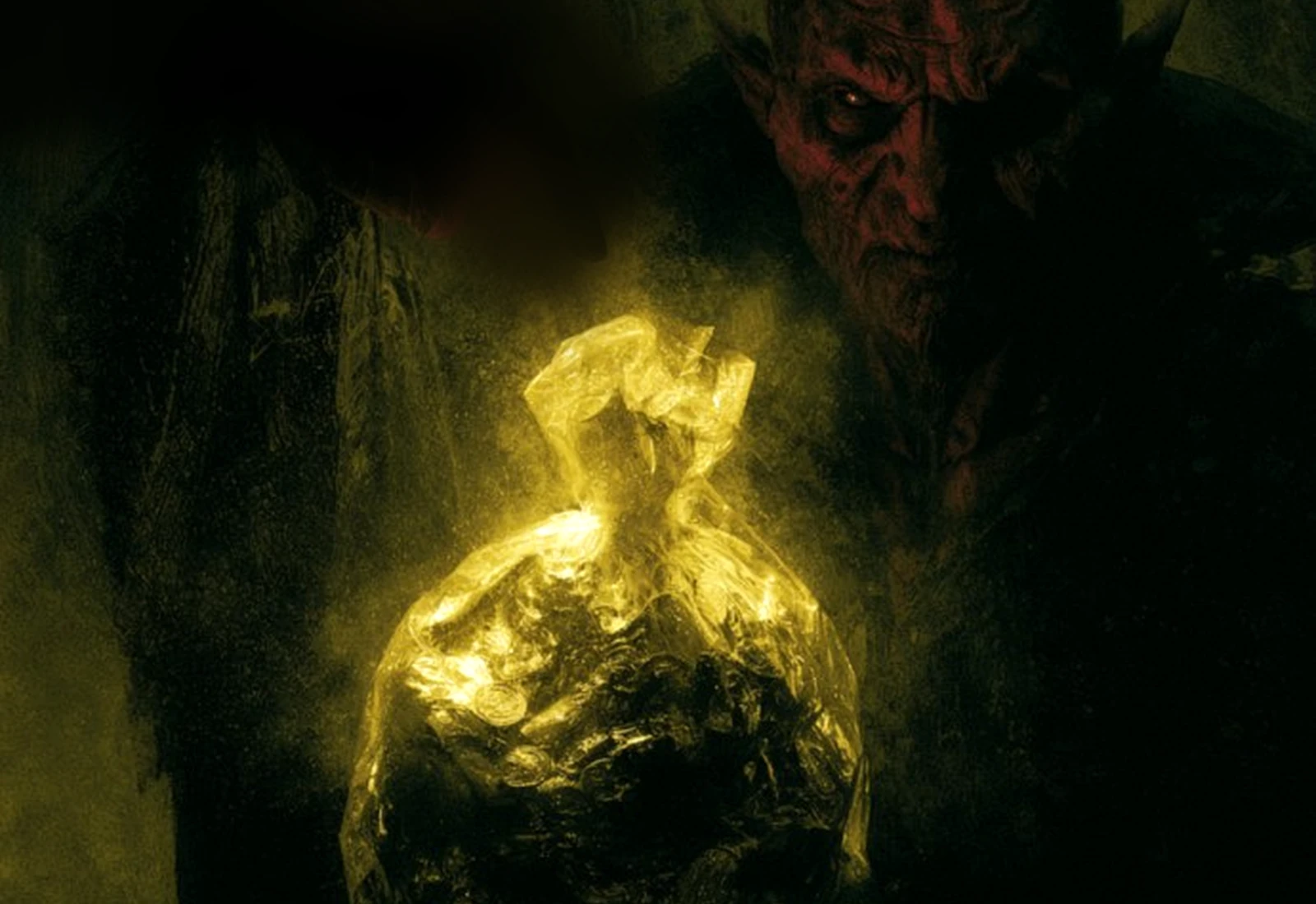 The $BAG guardian reaching toward the glowing bag